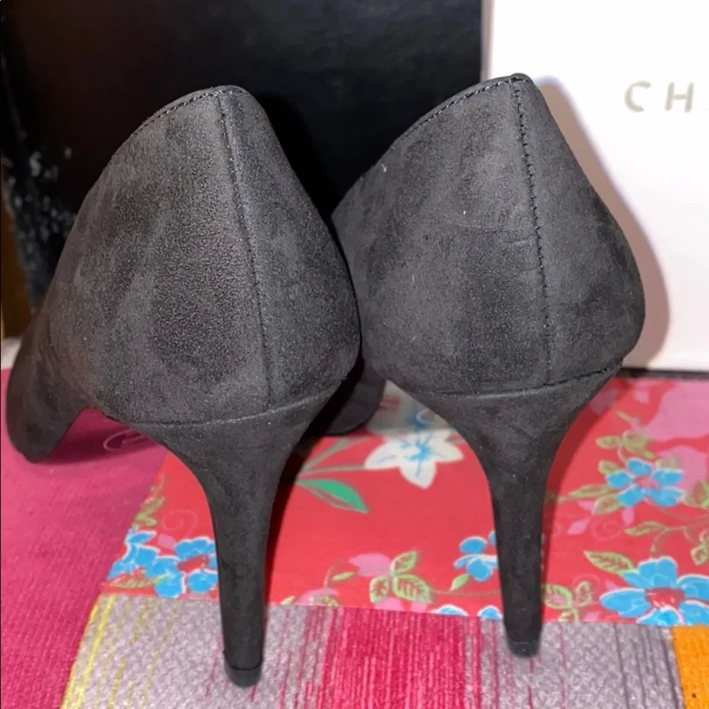 NIB CHINESE LAUNDRY RUTHY KID SUEDE POINT TOE HEEL